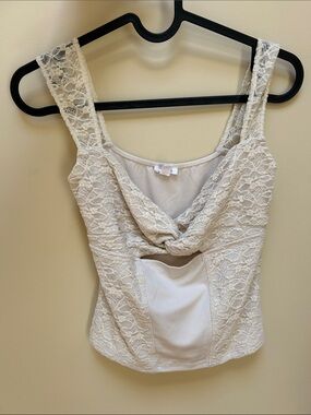 Garage Beige/Cream Scoop Neck Tank